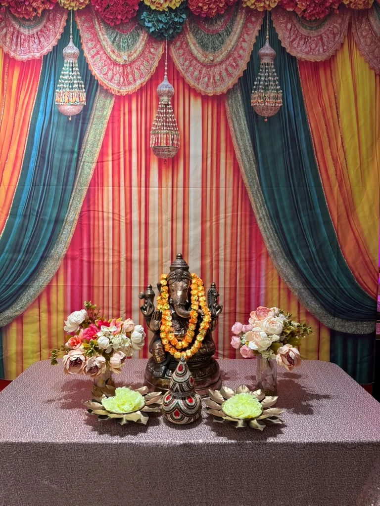 Ceremonial stage setup